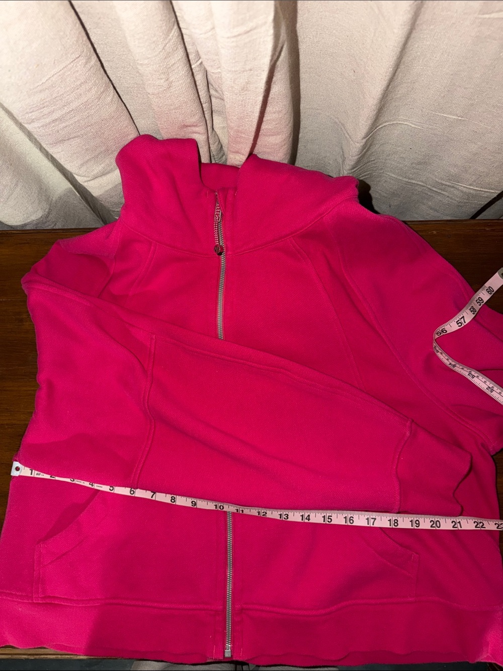 Lululemon Fuchsia Full-Zip Oversized Cropped Hoodie XL - Picture 8 of 8